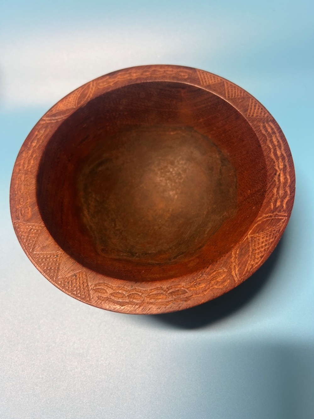 Handcrafted Brown Carved 4 Legged Decorative Bowl koa-wood-kava-bowl - Picture 5 of 11